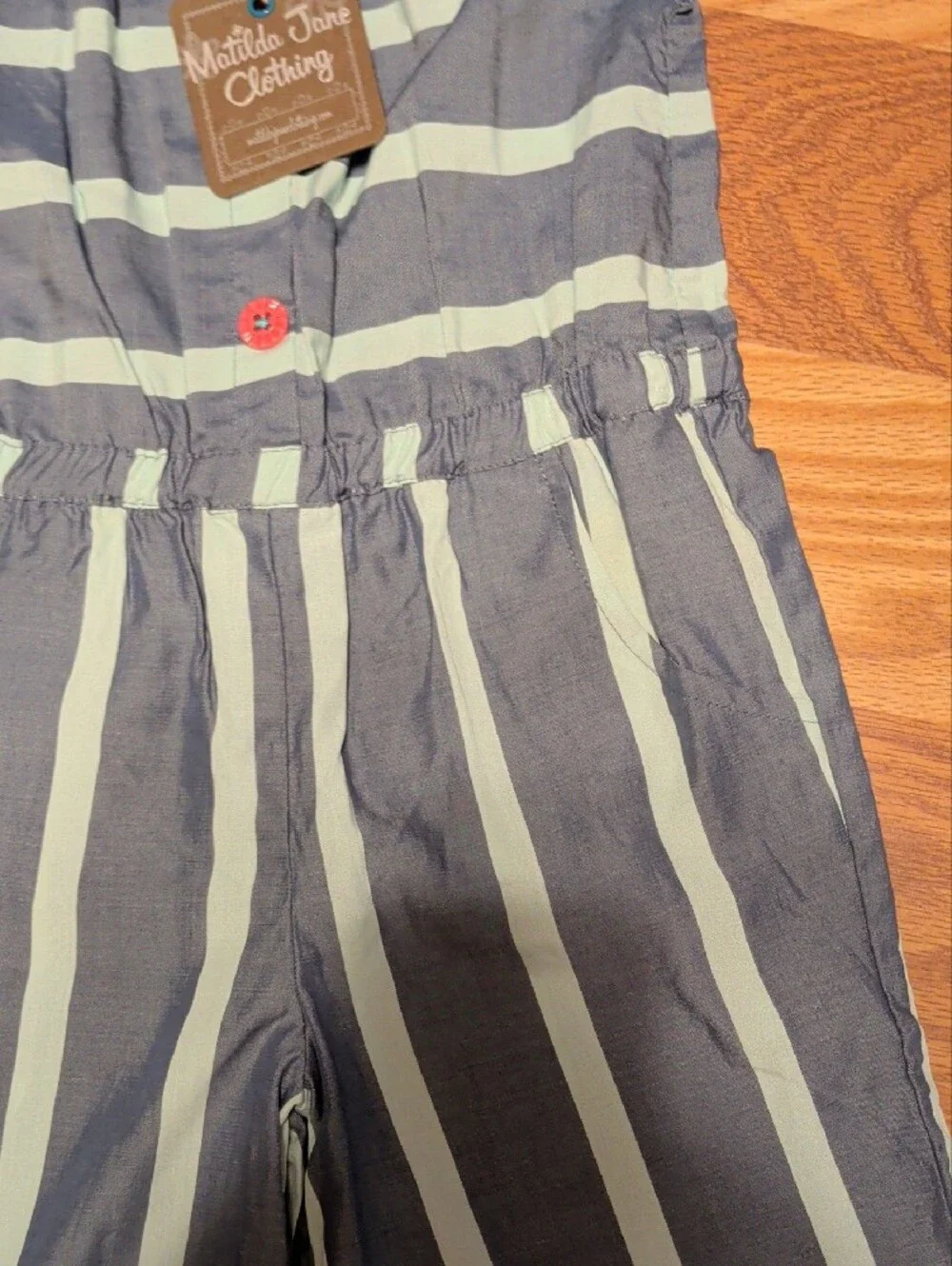 NWT Matilda Jane My Oh My Striped Girls' Romper